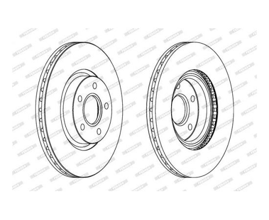 Ferodo Bremžu disks DDF1225