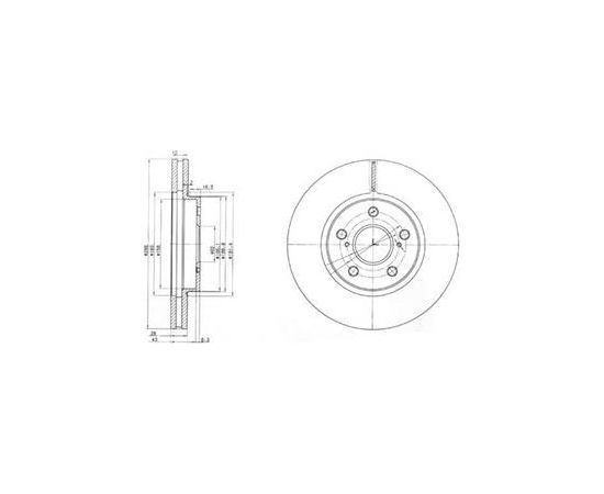 Delphi Bremžu disks BG3735