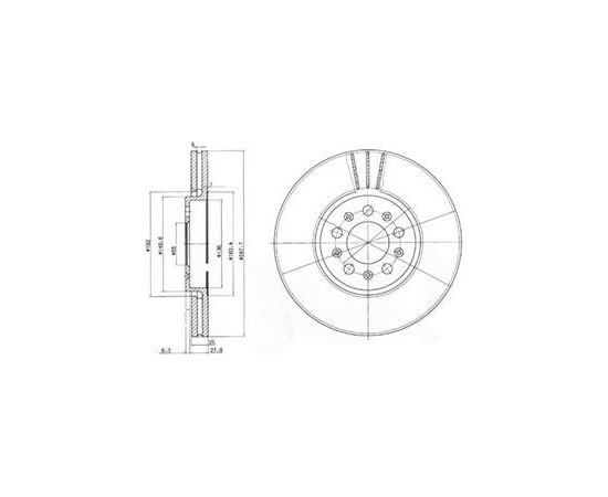 Delphi Bremžu disks BG3035