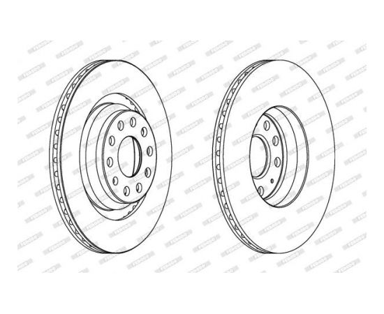 Ferodo Bremžu disks DDF1503