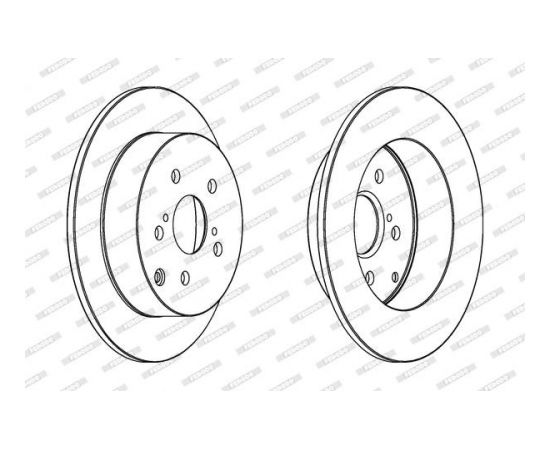 Ferodo Bremžu disks DDF1419