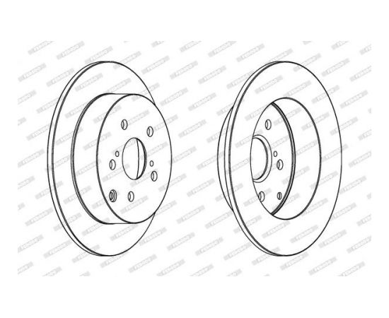 Ferodo Bremžu disks DDF1419