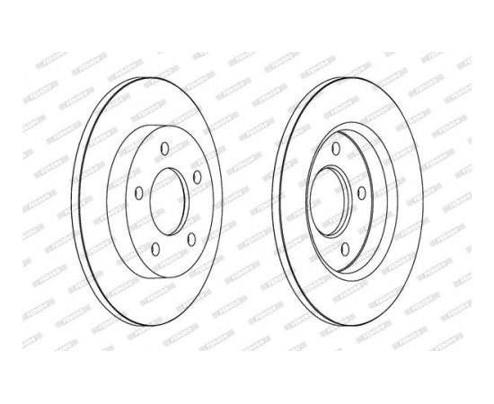 Ferodo Bremžu disks DDF1420