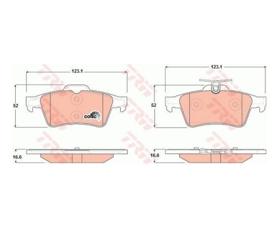 TRW Bremžu kluči GDB1621