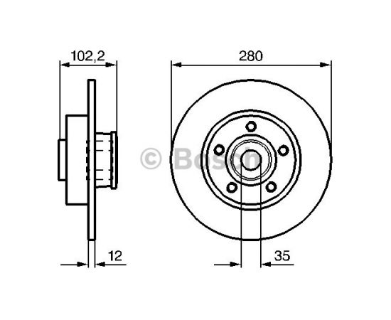 Bosch Bremžu disks 0 986 479 271