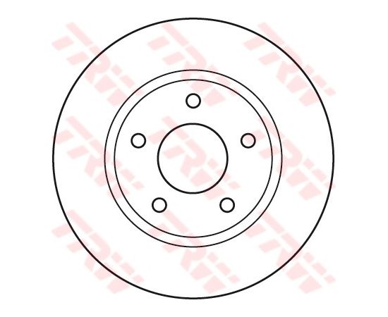 TRW Bremžu disks DF4933