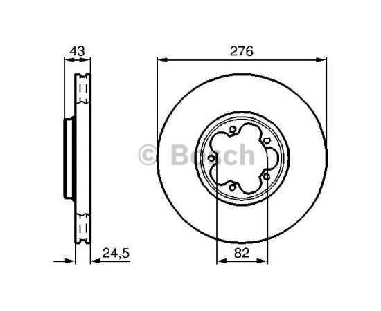 Bosch Bremžu disks 0 986 478 299