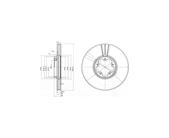 Delphi Bremžu disks BG3504