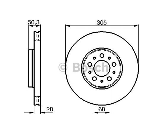 Bosch Bremžu disks 0 986 478 494