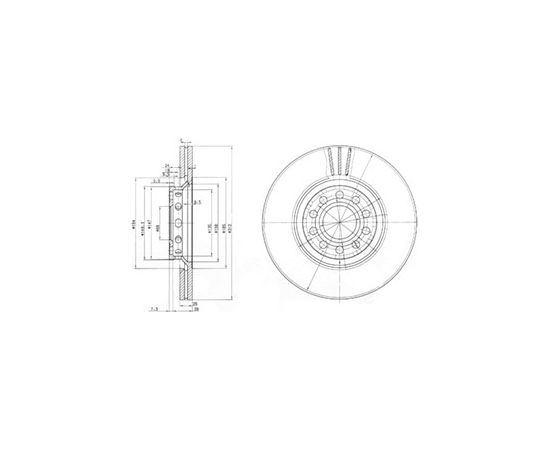 Delphi Bremžu disks BG3657