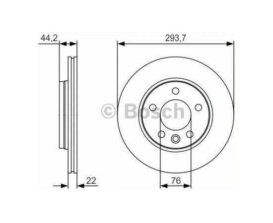 Bosch Bremžu disks 0 986 479 S06
