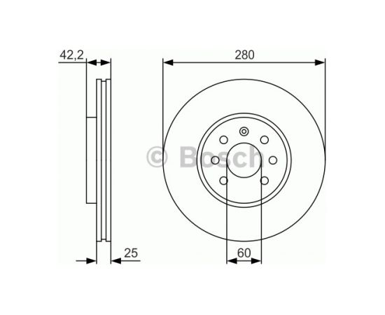 Bosch Bremžu disks 0 986 479 S55