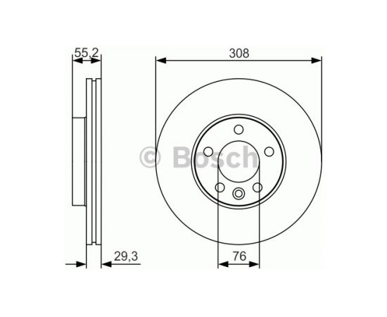 Bosch Bremžu disks 0 986 479 R84