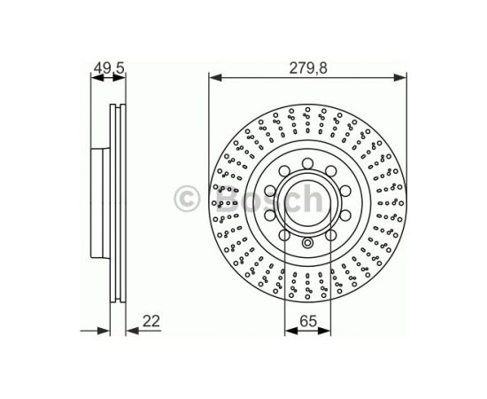 Bosch Bremžu disks 0 986 479 940