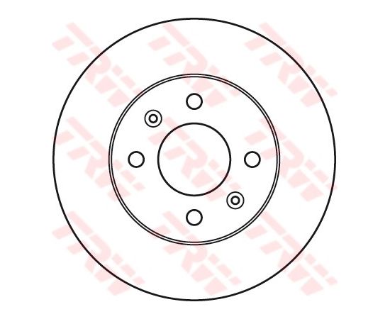 TRW Bremžu disks DF6040