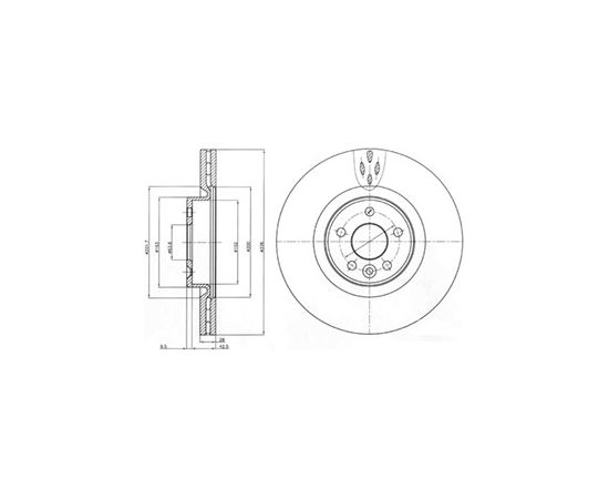 Delphi Bremžu disks BG9077