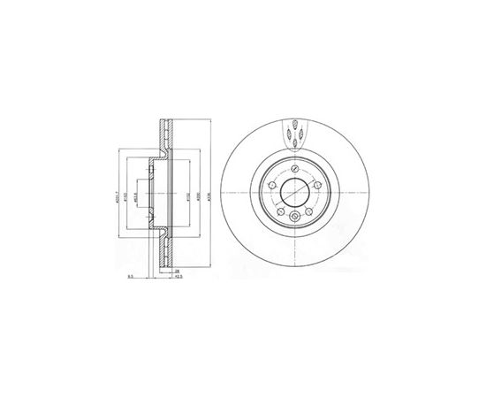 Delphi Bremžu disks BG9077