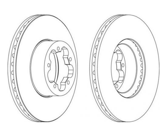 Ferodo Bremžu disks DDF1554