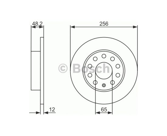 Bosch Bremžu disks 0 986 479 155