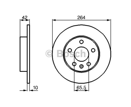 Bosch Bremžu disks 0 986 478 884