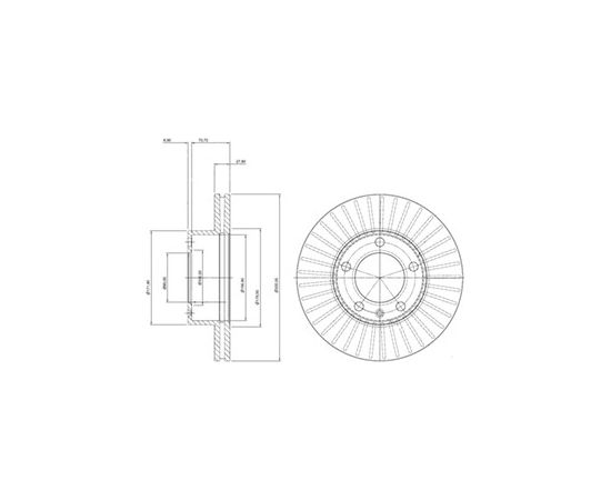 Delphi Bremžu disks BG9692