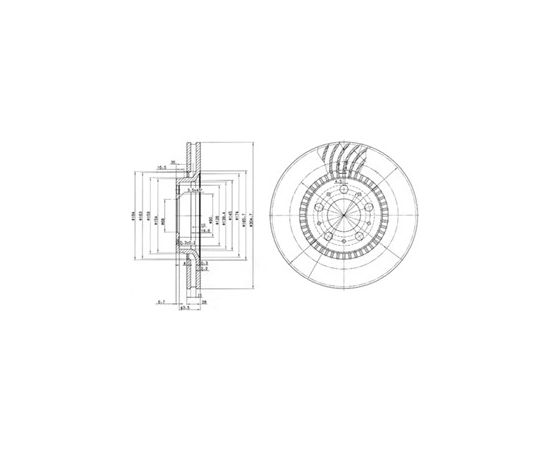 Delphi Bremžu disks BG9514