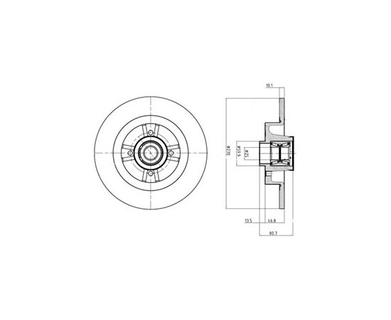 Delphi Bremžu disks BG9032RS