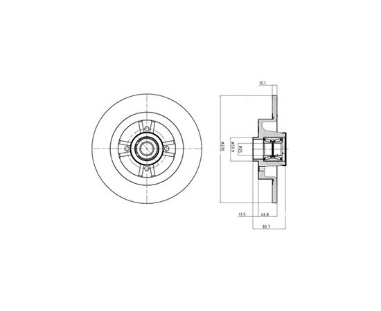 Delphi Bremžu disks BG9032RS