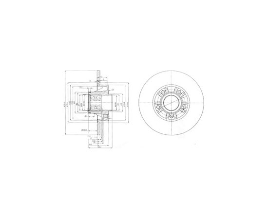 Delphi Bremžu disks BG9031RS
