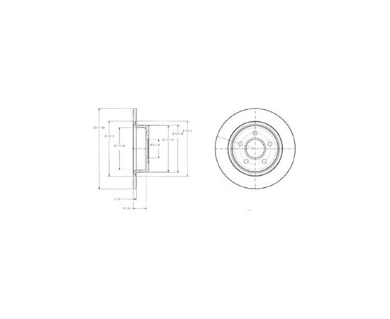 Delphi Bremžu disks BG3873