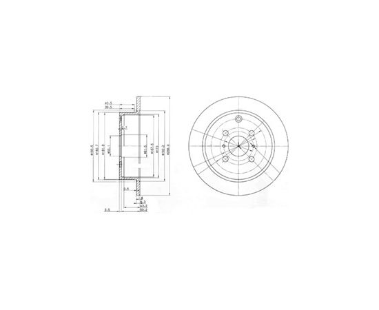 Delphi Bremžu disks BG3867