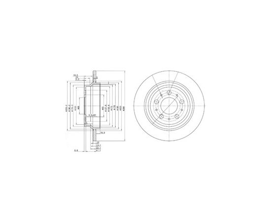 Delphi Bremžu disks BG3515