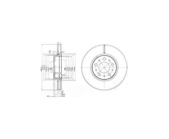 Delphi Bremžu disks BG3513