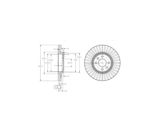 Delphi Bremžu disks BG3430