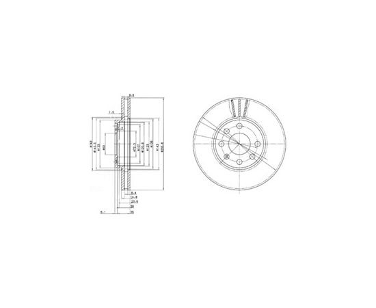 Delphi Bremžu disks BG3404