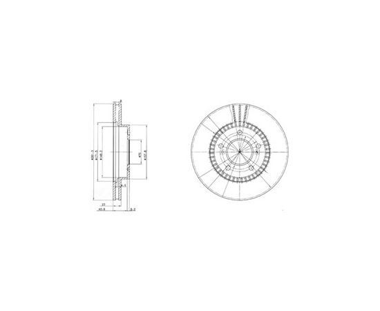 Delphi Bremžu disks BG3061