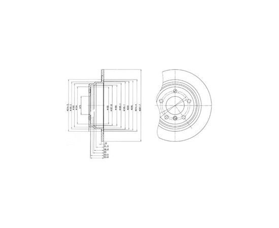 Delphi Bremžu disks BG3044