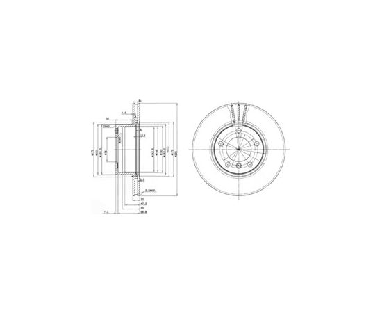 Delphi Bremžu disks BG3043