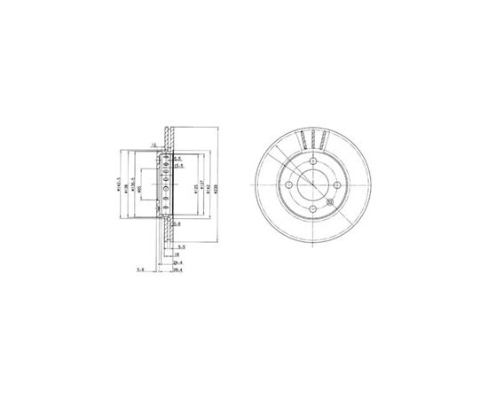 Delphi Bremžu disks BG2982