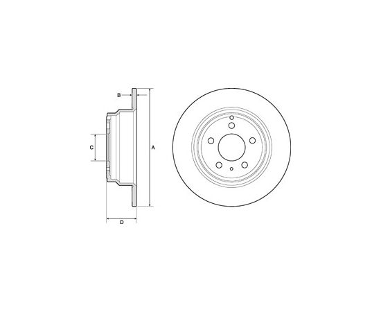 Delphi Bremžu disks BG2842