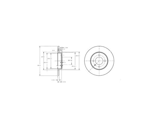 Delphi Bremžu disks BG2454