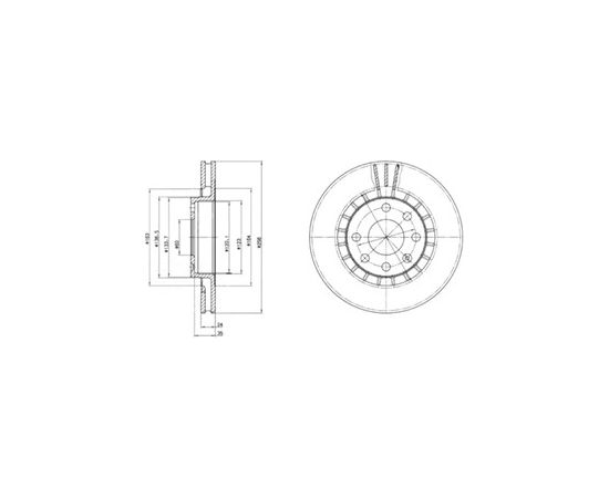 Delphi Bremžu disks BG2443