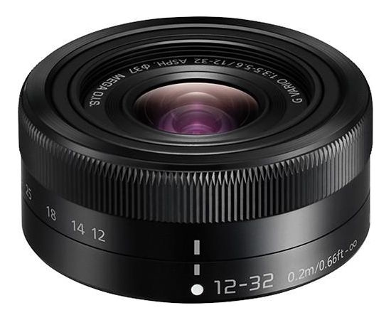 Panasonic Lumix G Vario 12-32mm f/3.5-5.6 ASPH./MEGA O.I.S. objektīvs, melns