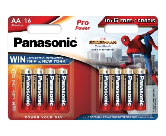 Panasonic Pro Power baterija LR6PPG/16B 10+6gb.