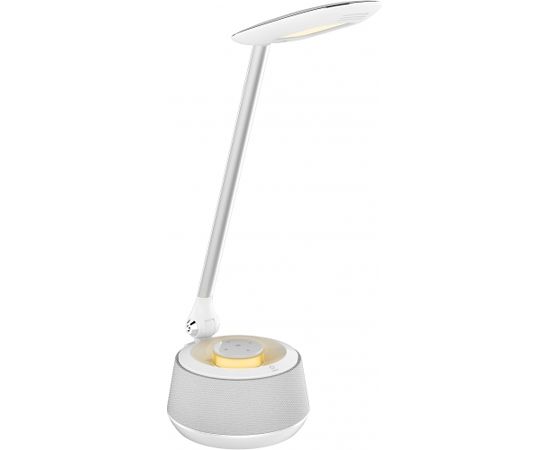 Platinet galda lampa ar skaļruni un USB lādētāju PDLU9A 18W (44123)