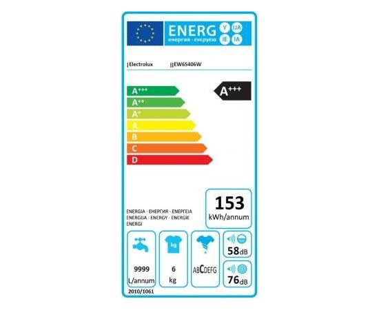 Electrolux EW6S406W veļas mašīna