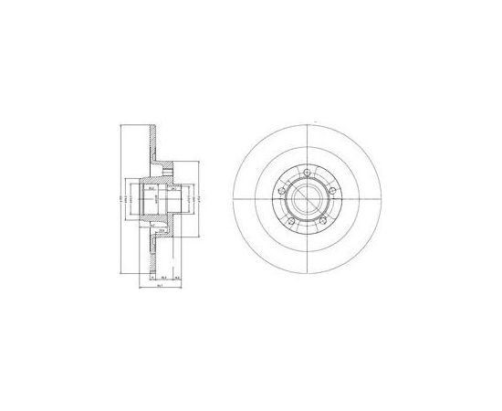 Delphi Bremžu disks BG9024RS