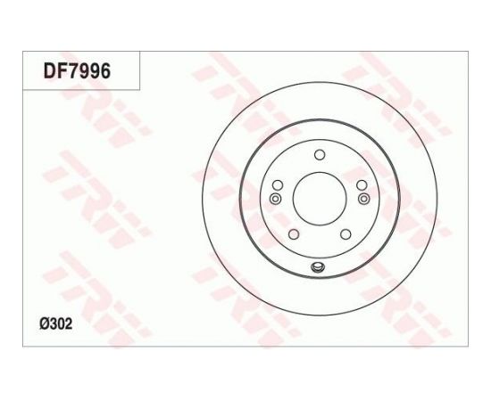 TRW Bremžu disks DF7996