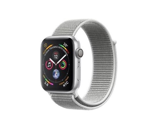 Apple Watch Series 4 GPS, 44mm Silver Aluminum Case with Seashell Sport Loop