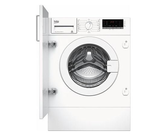 (Ir veikalā) Beko WITC7612B0W iebūvējamā veļas mašīna 7kg 1200rpm ar tvaiku